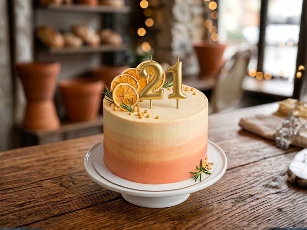 Tarta personalizada con velas de números