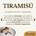 Tiramisú artesano 100% queso mascarpone