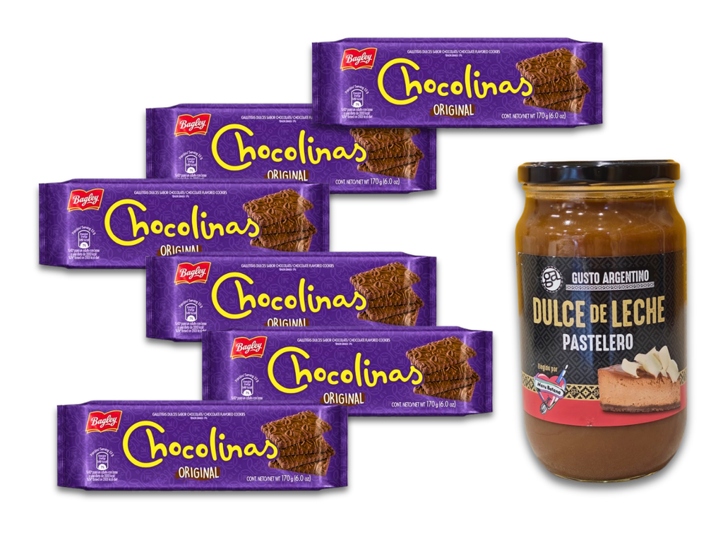 Kit Chocotorta familiar: 6 chocolinas + dulce de leche 980g