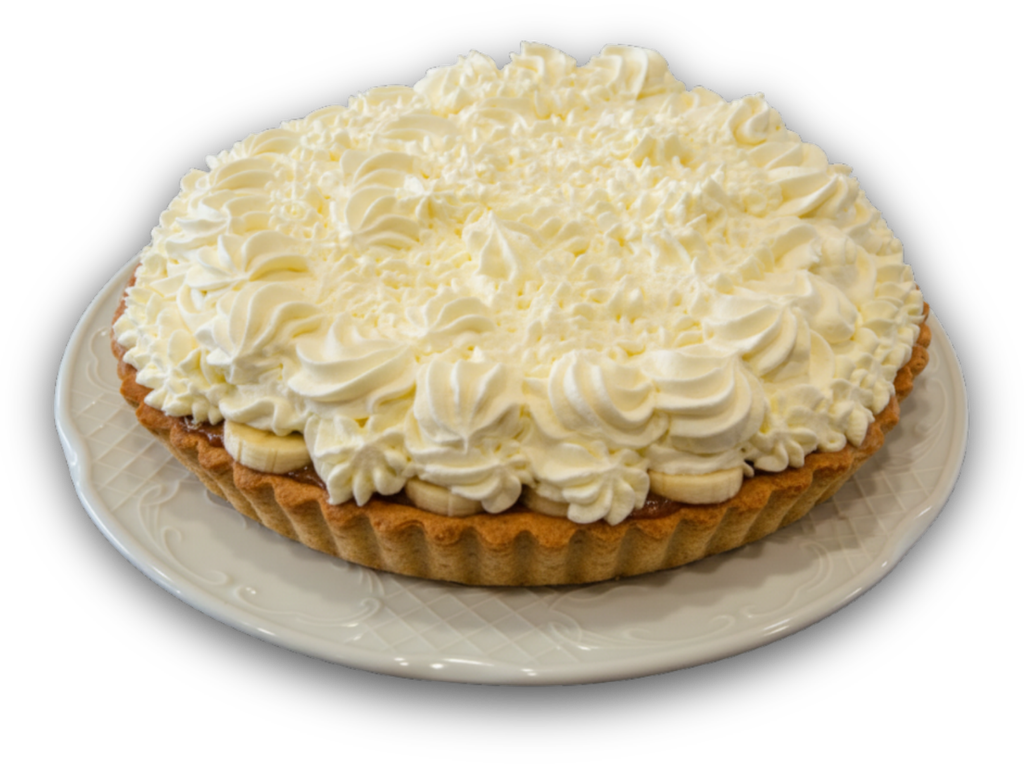 Banana split tarta osoa
