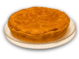 Tarta entera de ricotta y dulce de leche