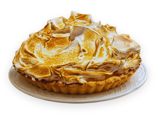 Tarta entera de crema de limón con merengue italiano / Lemon Pie