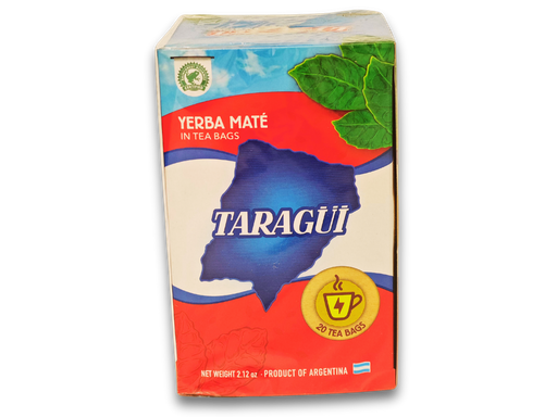 Mate belarra (Yerba) TARAGÜI poltsatsotan (20 kaxa bakoitzean)