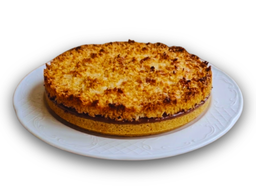 Tarta entera de coco y dulce de leche
