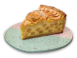 Tarta de manzana y crema