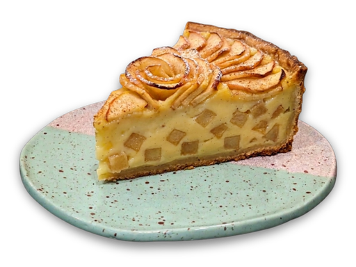 Tarta de manzana y crema